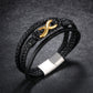 Twilight Dance: Black and Gold Bracelet