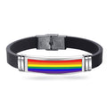 PrideFul Adornments:  Pride Charm Bracelet with Buckle Celebrating LGBTQ+ Unity (Bonus Offer Product) - ThePrideColors