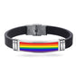 PrideFul Adornments:  Pride Charm Bracelet with Buckle Celebrating LGBTQ+ Unity