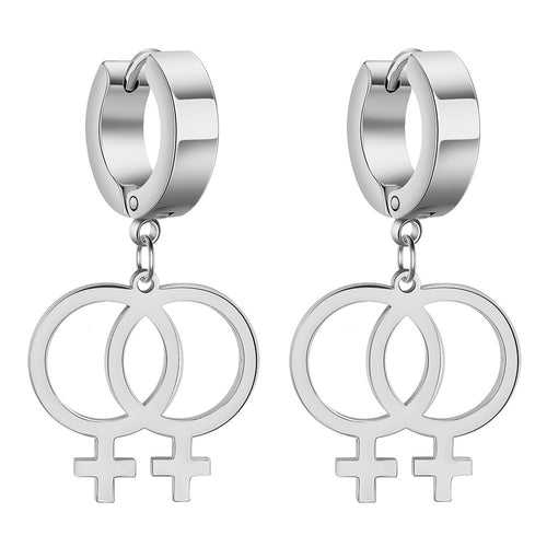 Pride Symbol Hoop Earrings - ThePrideColors