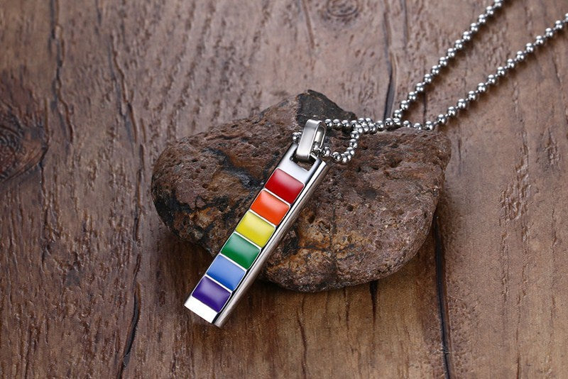 Rainbow Forge: Stainless Necklace Hammers Out Pride