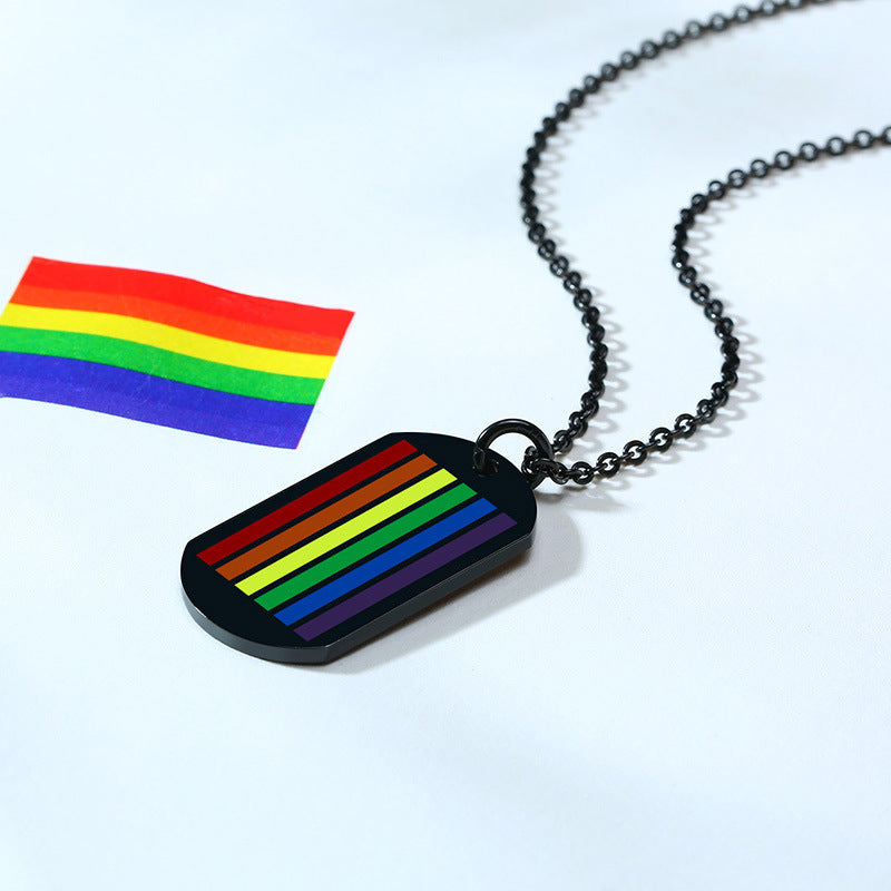 Rainbow Radiance: High-Polish Pride in a Stainless Steel Embrace