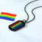 Rainbow Radiance: High-Polish Pride in a Stainless Steel Embrace