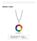 Rainbow Rivets: Bold and Edgy Pride Pendant in Stainless Steel