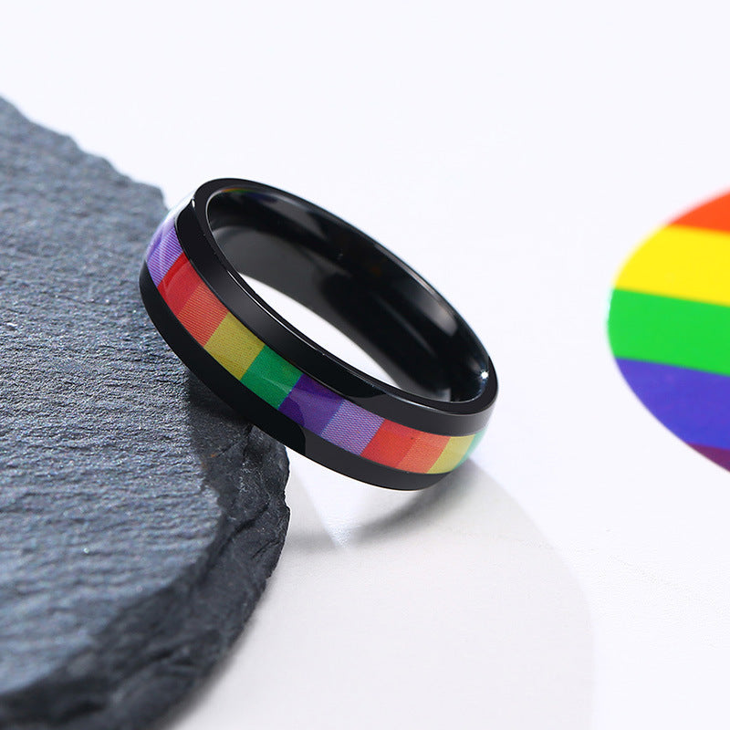 Rainbow Pride Stripe Ring