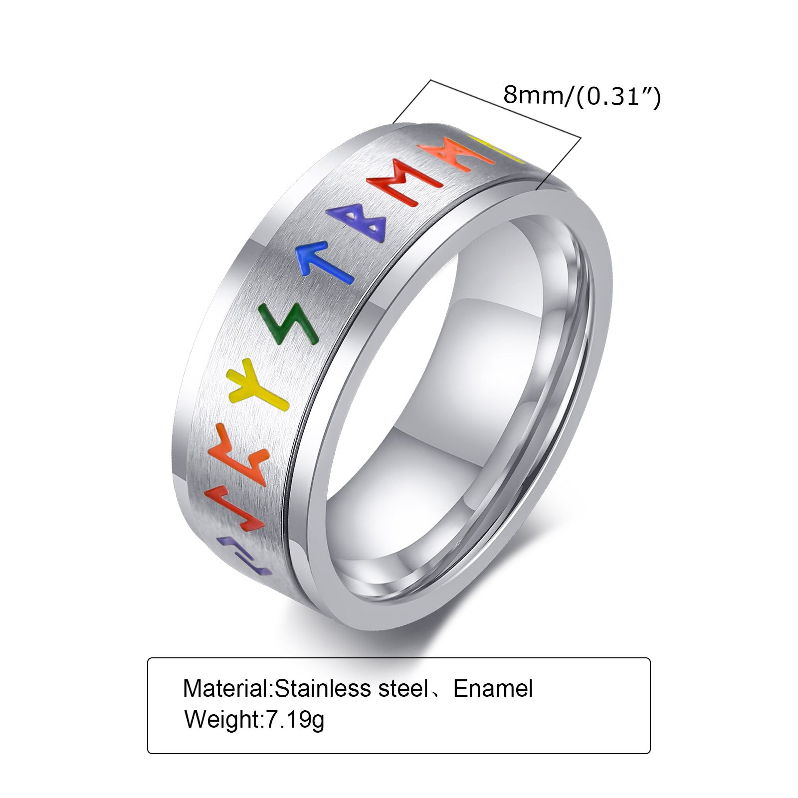 Rainbow Pride Symbol Ring