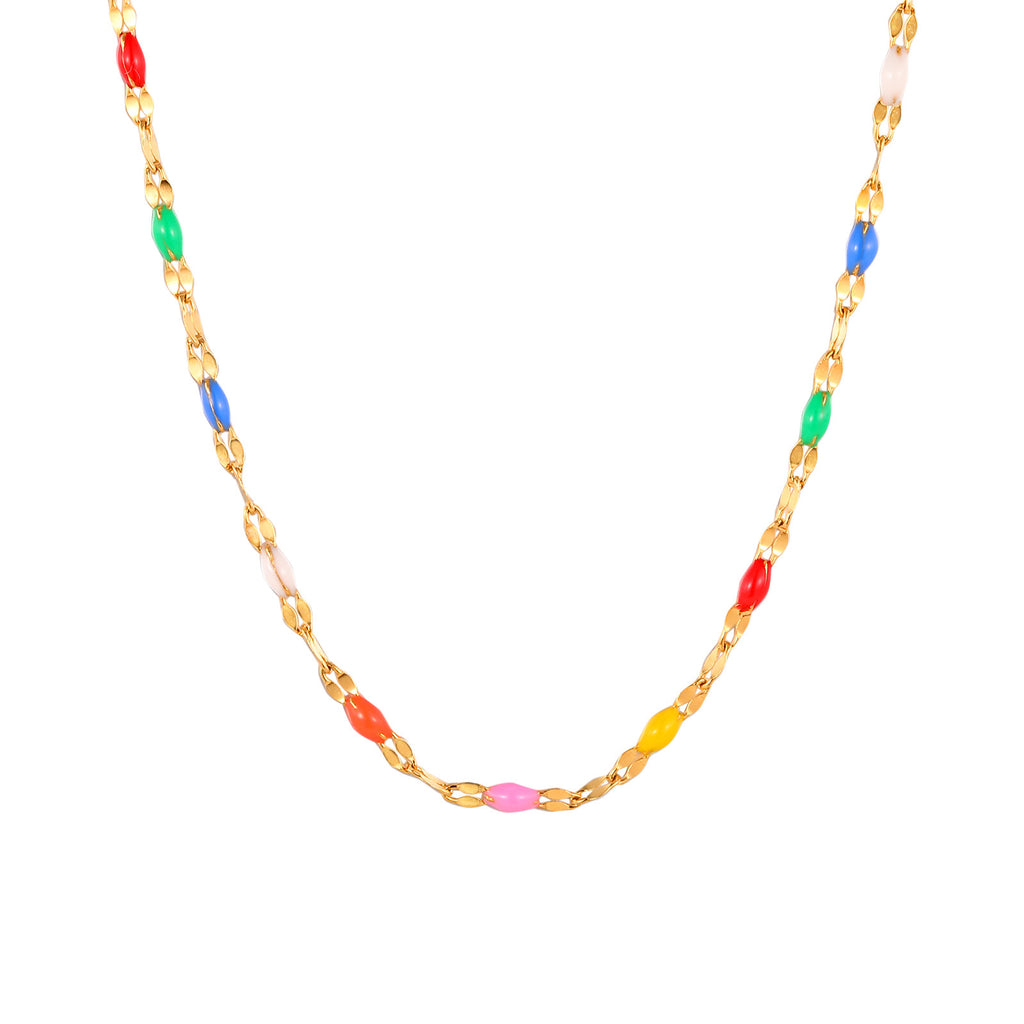 Rainbow Pride Beaded Necklace