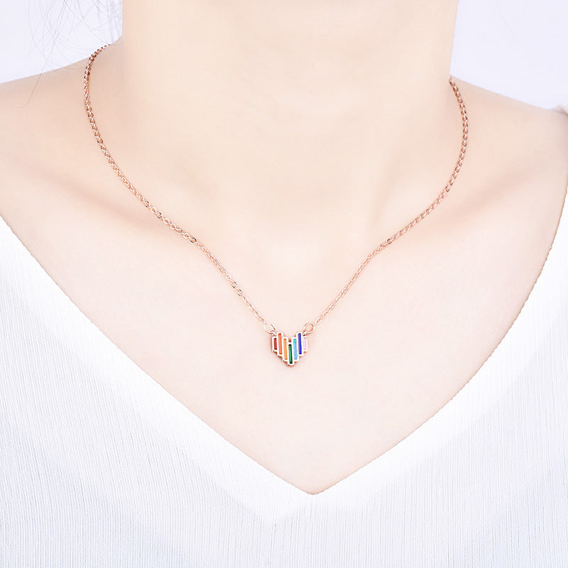 Bold & Balanced: Pride Pendant on an Adjustable Stainless Steel Chain