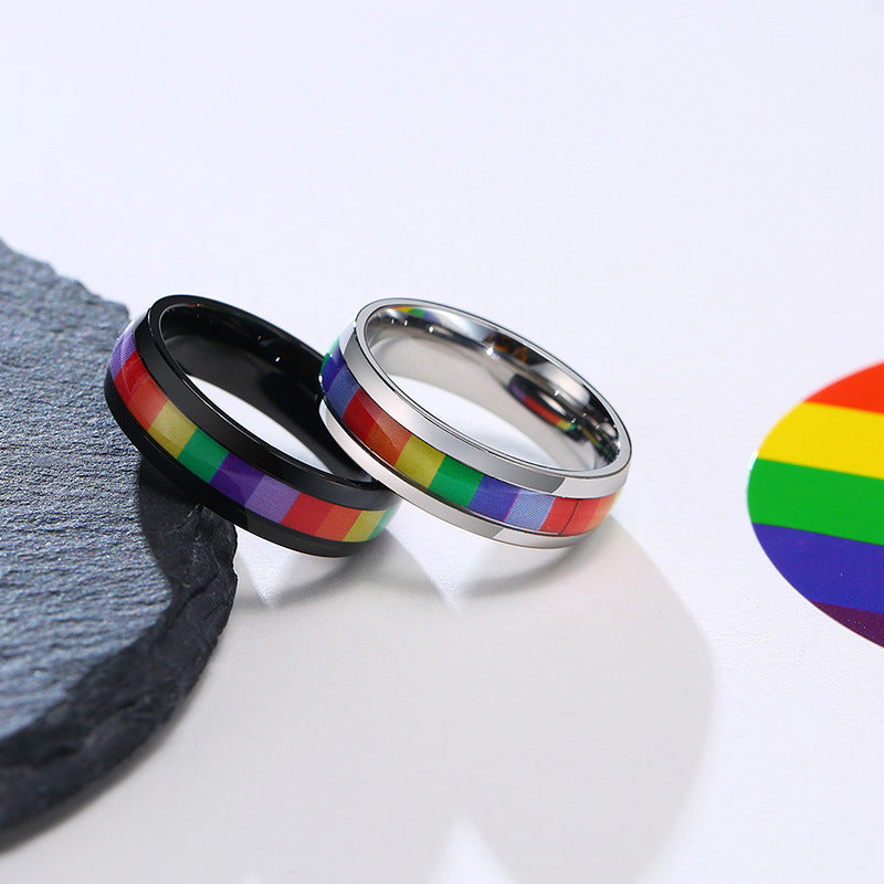 Rainbow Pride Stripe Ring