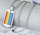 Prism of Pride: A Spectrum of Colors Captured in Stainless Steel