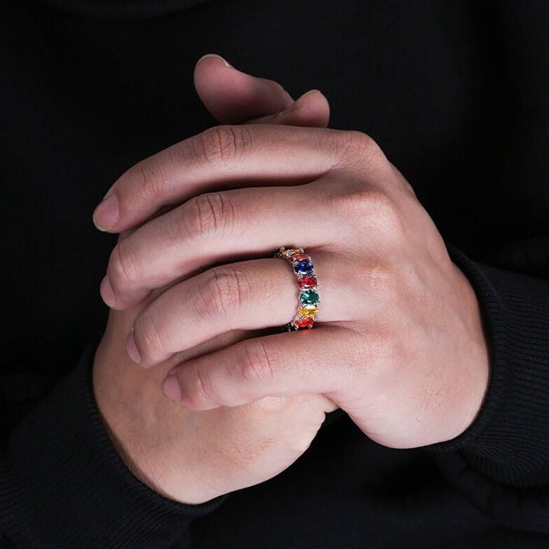 Rainbow Pride Gem Ring
