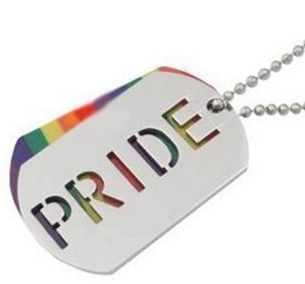 Fierce & Free: Stainless Steel Pendant Blazes with Pride Colors