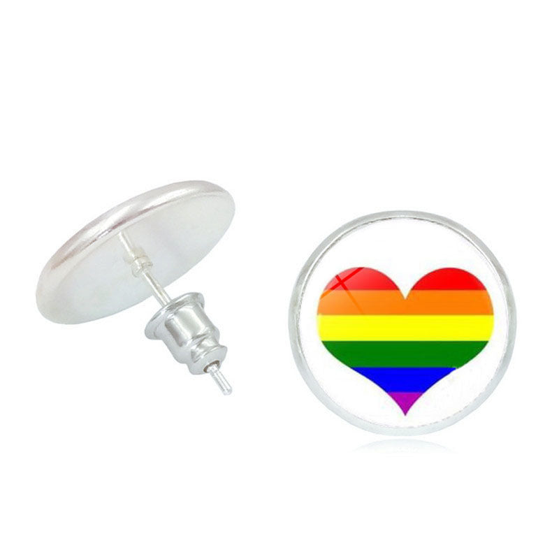 #Pride Stone Stud Earrings