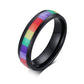 Dual Pride: Black Rings Burst with Rainbow Brilliance