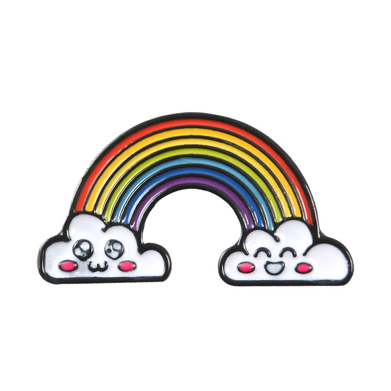 Rainbow Cloud Enamel Pin