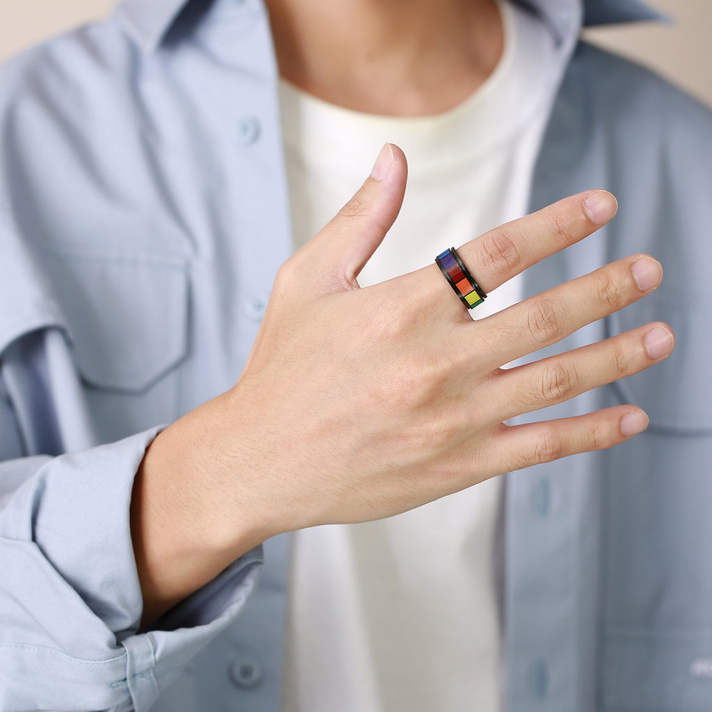Rainbow Pride Band Ring - ThePrideColors