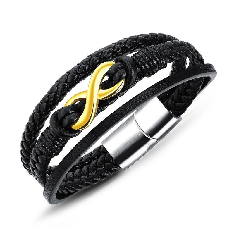 Twilight Dance: Black and Gold Bracelet