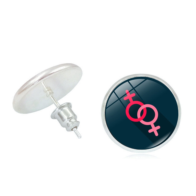 #Pride Stone Stud Earrings