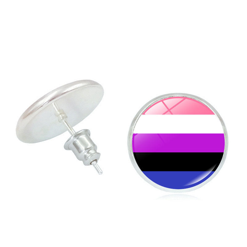 #Pride Stone Stud Earrings