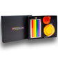 The Pride Colors Rainbow Stainless Steel 9 oz Hip Flask Gift Set for Liquor with 2 Collapsible Silicone Cups & Funnel