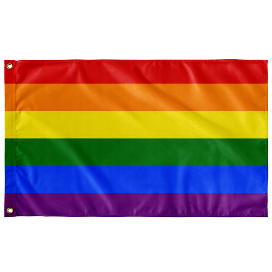 The Rainbow Gay Pride Flag - Individually made Custom Pride Art Flag