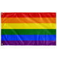 The Rainbow Gay Pride Flag - Individually made Custom Pride Art Flag