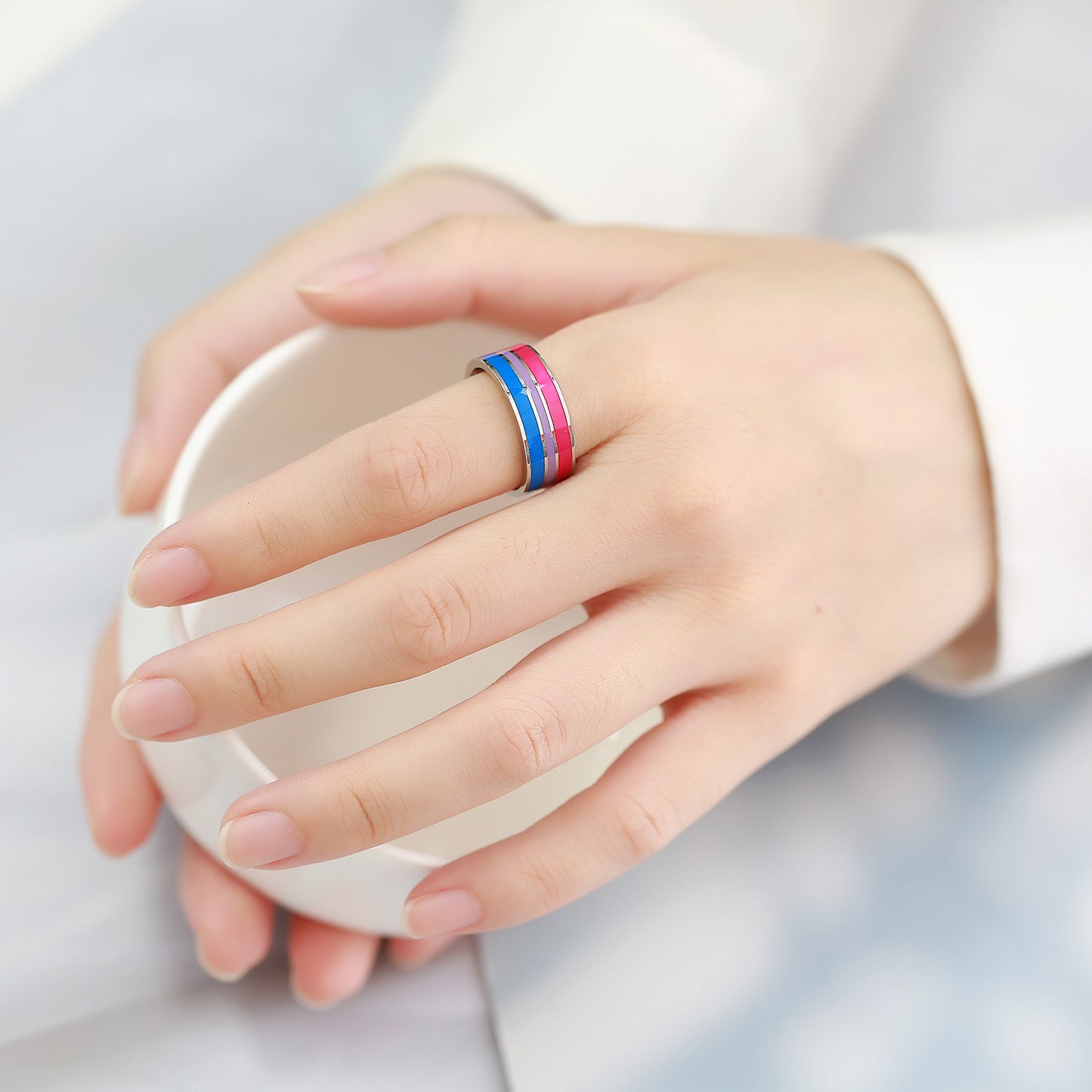 Double Delight: Black Rings Whisper Bisexual Pride