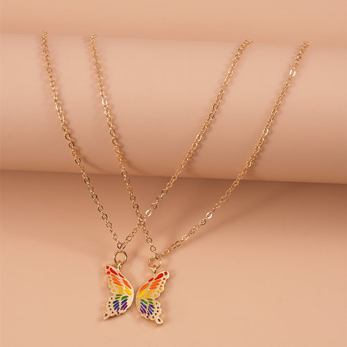 Rainbow Pride Butterfly Necklace - ThePrideColors