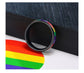 Dual Pride: Black Rings Burst with Rainbow Brilliance