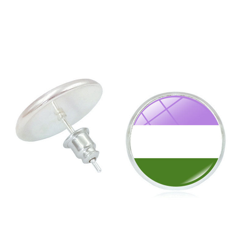 #Pride Stone Stud Earrings