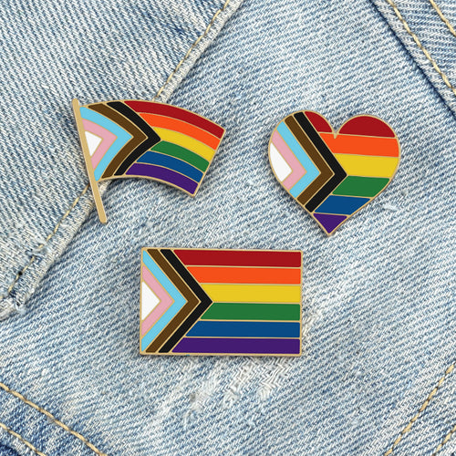 Progress Pride Flag Pin - ThePrideColors