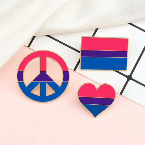 Bisexual Pride Enamel Pins - ThePrideColors