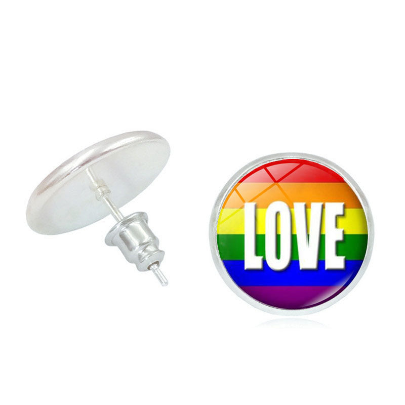 #Pride Stone Stud Earrings