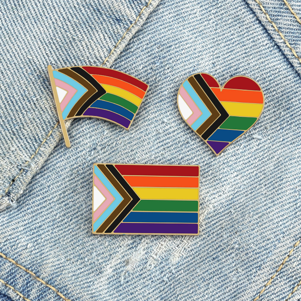 Progress Pride Flag Pin