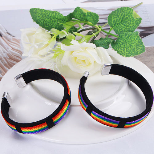 Rainbow Pride Woven Bracelet - ThePrideColors