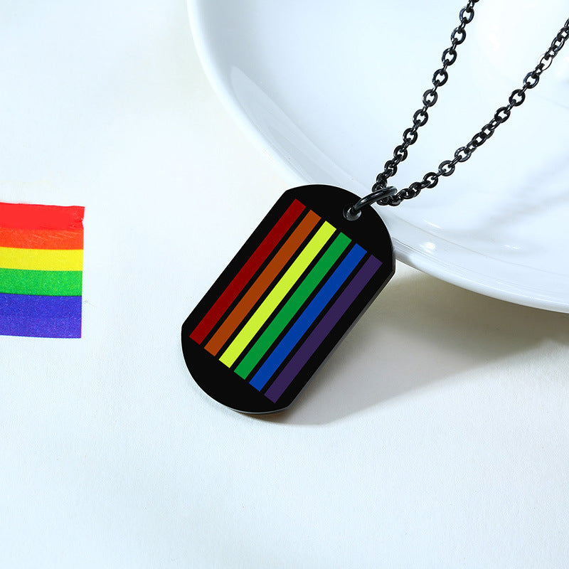 Rainbow Radiance: High-Polish Pride in a Stainless Steel Embrace