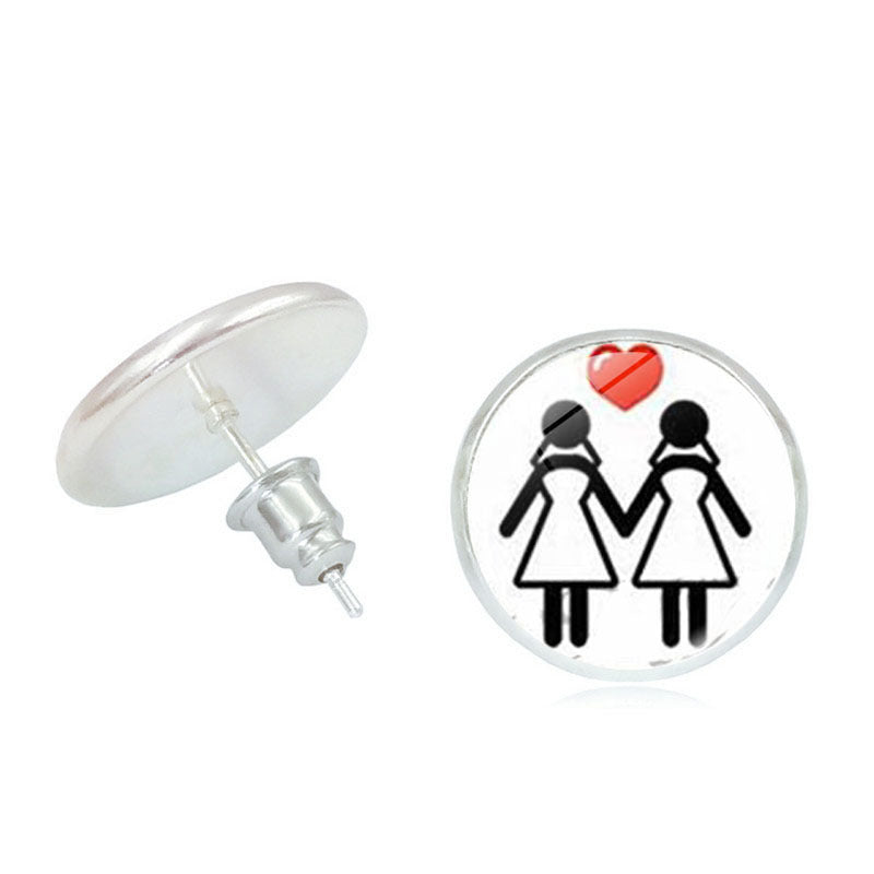 #Pride Stone Stud Earrings