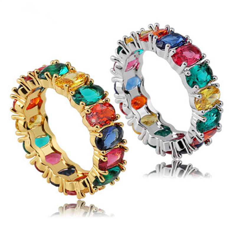 Rainbow Pride Gem Ring