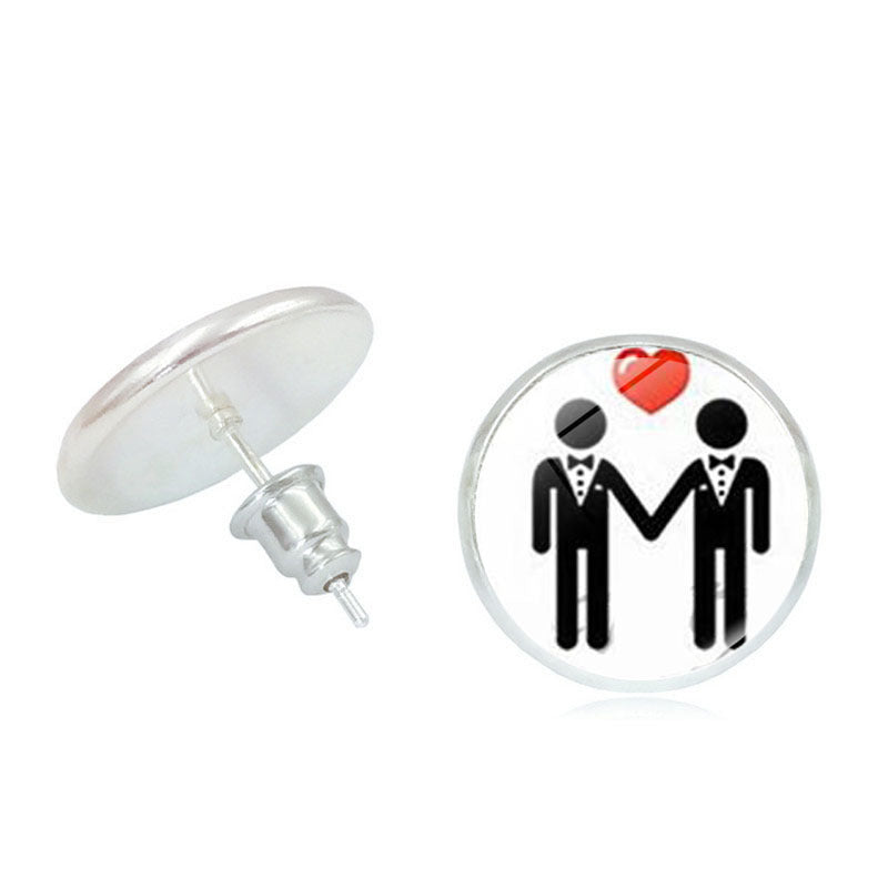 #Pride Stone Stud Earrings