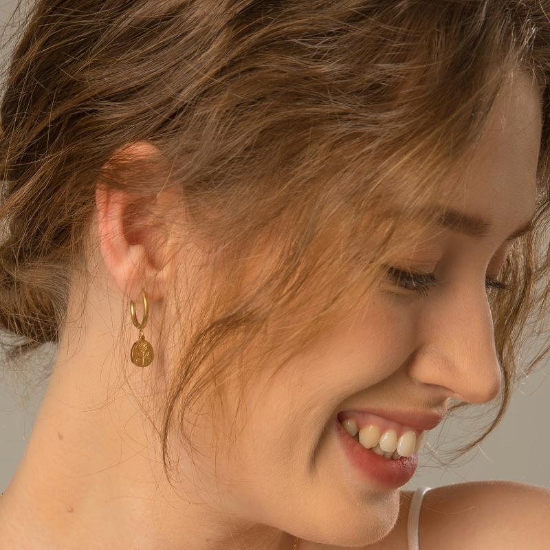 Rose Charm Hoop Earrings - ThePrideColors