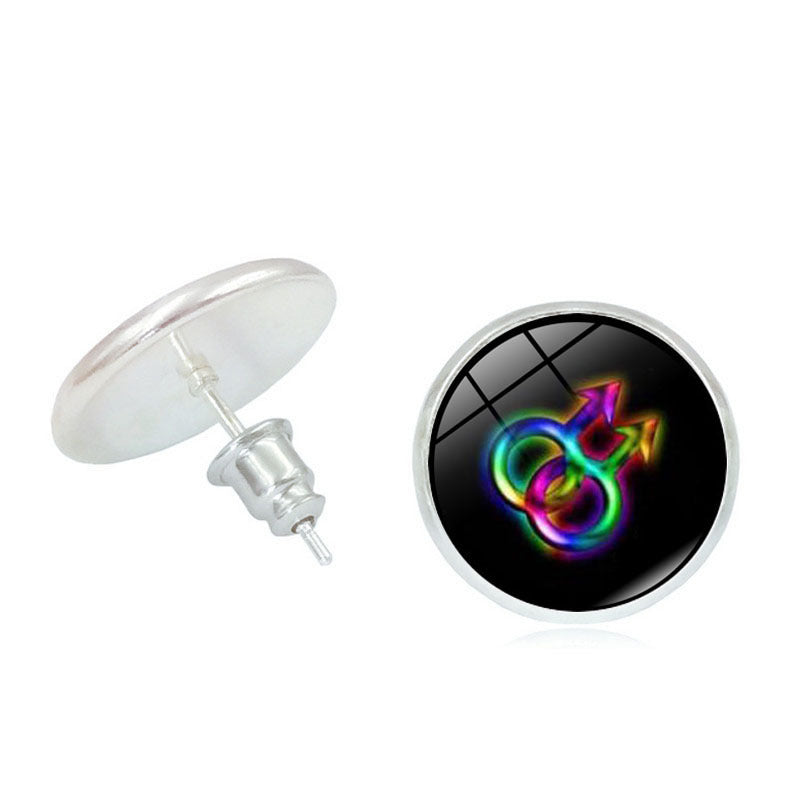 #Pride Stone Stud Earrings