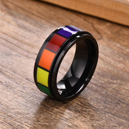 Rainbow Pride Band Ring - ThePrideColors