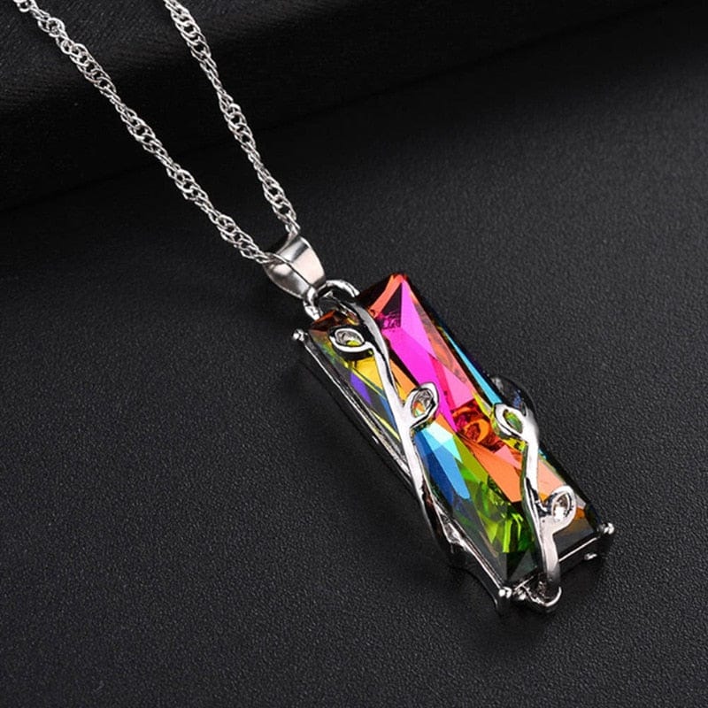 Eternal Love Pride Pendant Necklace in Rainbow - LGBT+ Jewelry