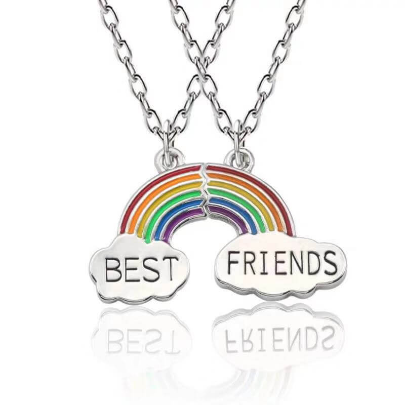 Pride Best Friends Pendant Necklace merch Necklace thepridecolors