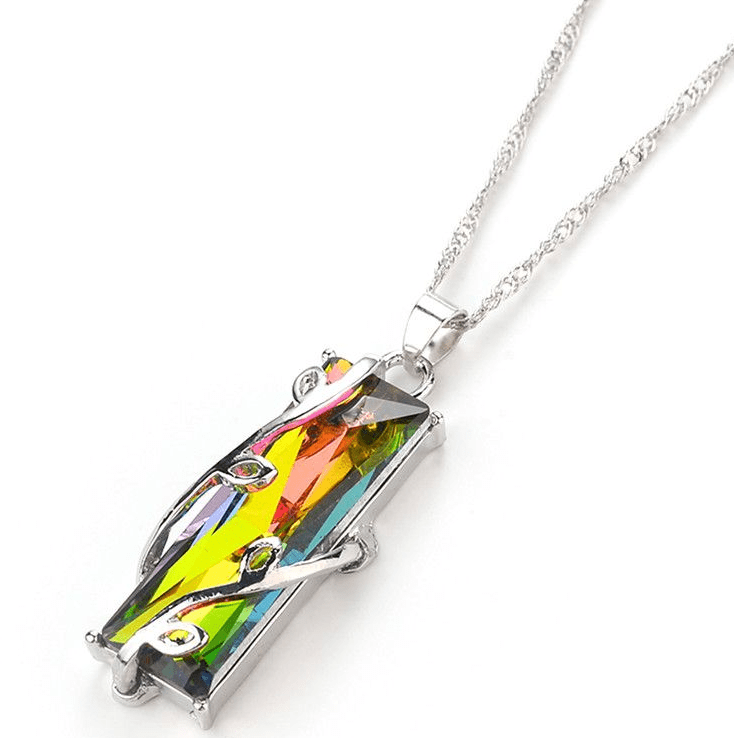 Eternal Love Pride Pendant Necklace in Rainbow - LGBT+ Jewelry