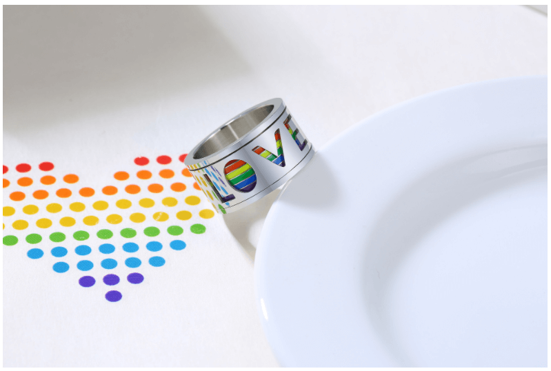 Freedom Rings Lgbtq LOVE Pride Spinner Ring – ThePrideColors