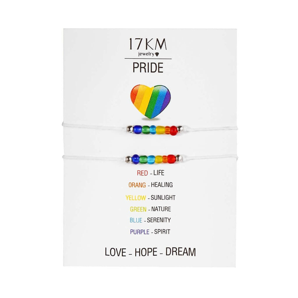 Two-Piece Retro Pride Bracelet Set merch Bracelet thepridecolors