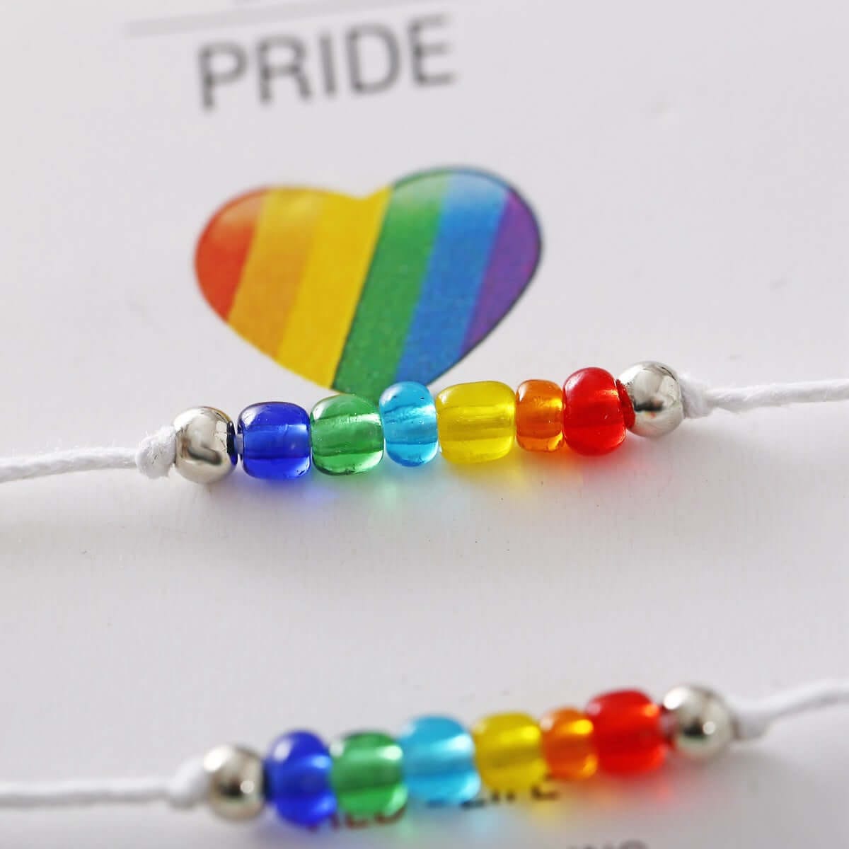 Two-Piece Retro Pride Bracelet Set merch Bracelet thepridecolors