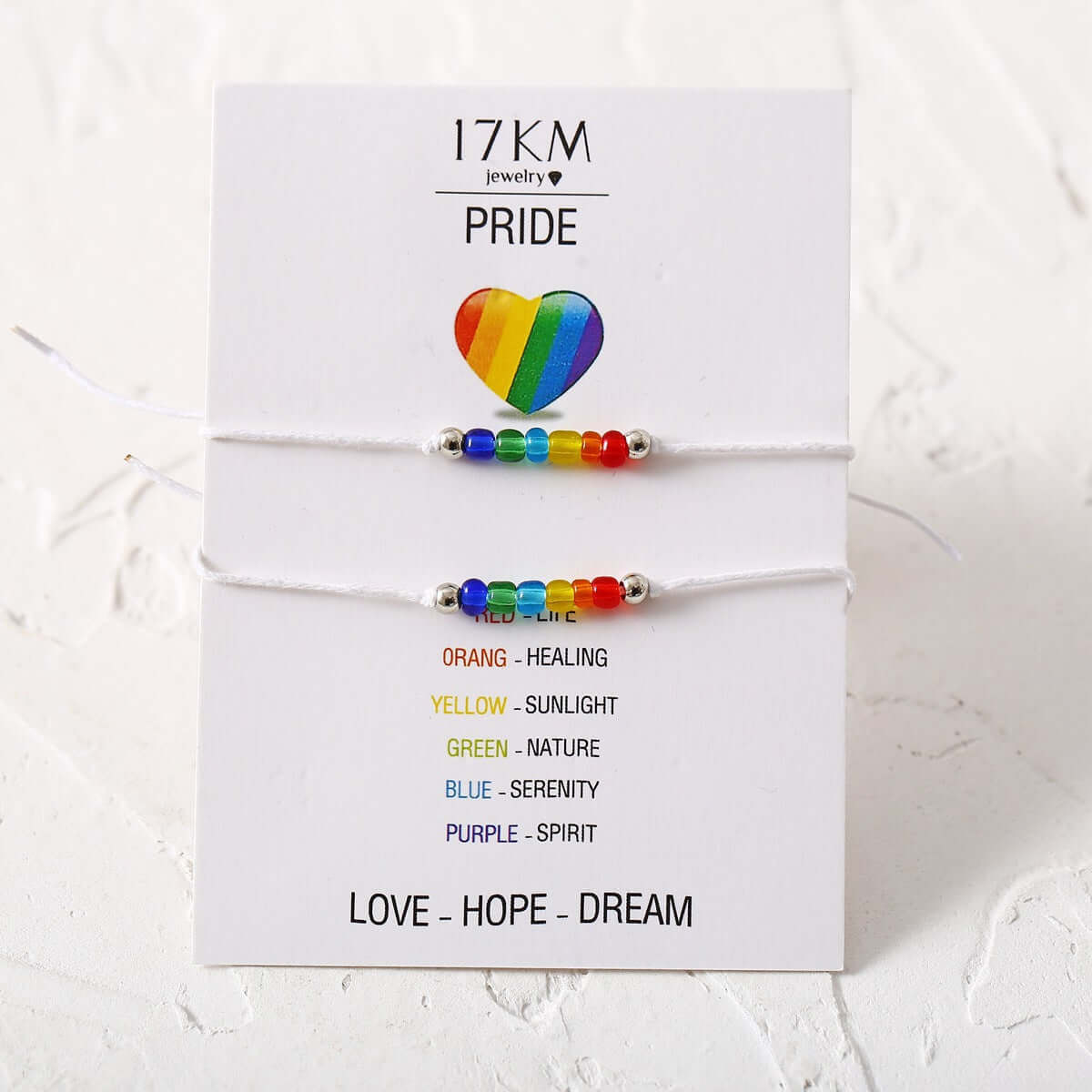 Two-Piece Retro Pride Bracelet Set merch Bracelet thepridecolors