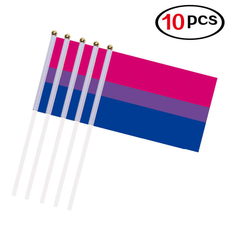 Mini Pride Flags - 10 Pieces  accessories thepridecolors